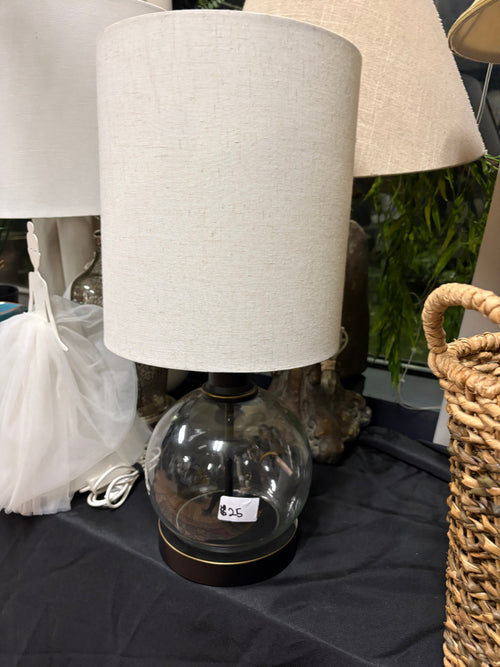 modern glass globe table lamp!